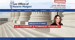 Desktop Screenshot of mazganilaw.com