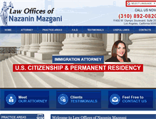 Tablet Screenshot of mazganilaw.com